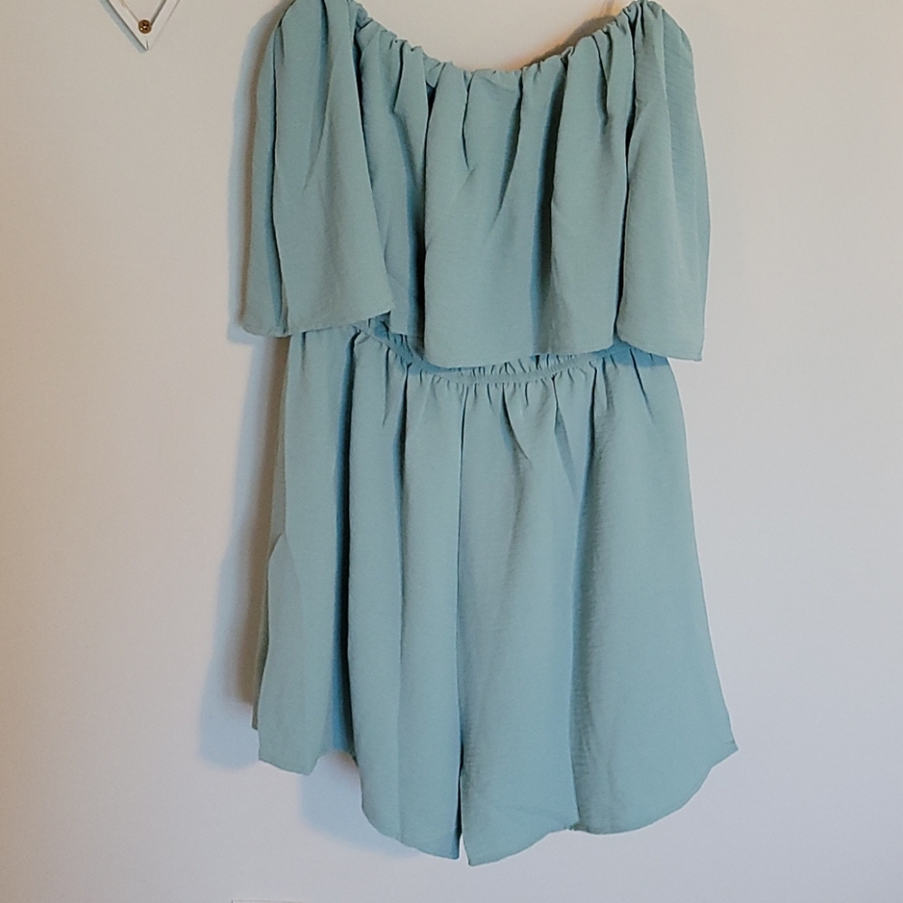 Tube Top Romper with Ruffle - Picture 4 of 4